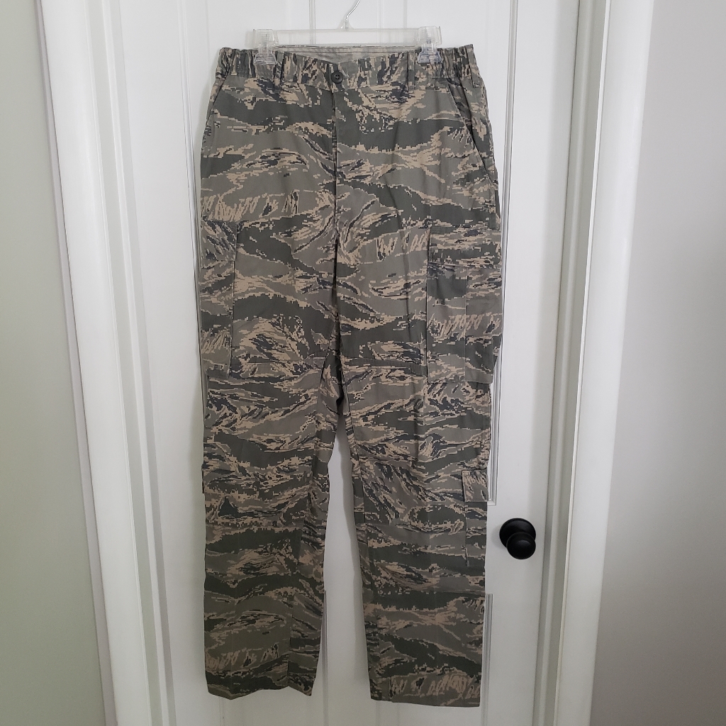 Air Force Mens Utility Trousers Pants 34 Long Camoflauge Cargo